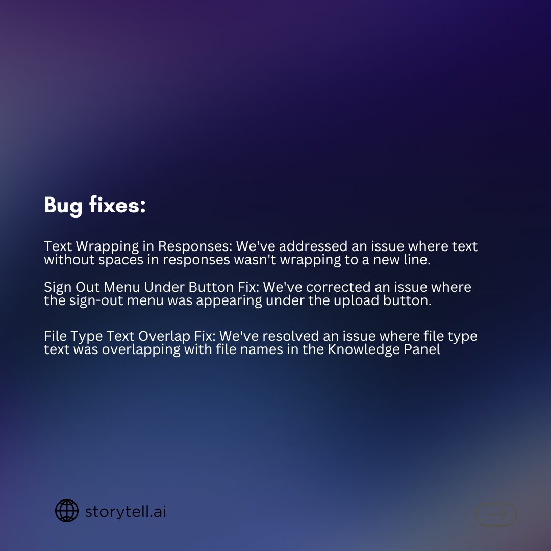 storytell_ai's tweet image. New: Knowledge Panel!

With this new feature, users get centralized space where they can access all relevant knowledge, improving the efficiency of your workflow. 🚀

#productdemo #aiforbusiness #aiforwork
