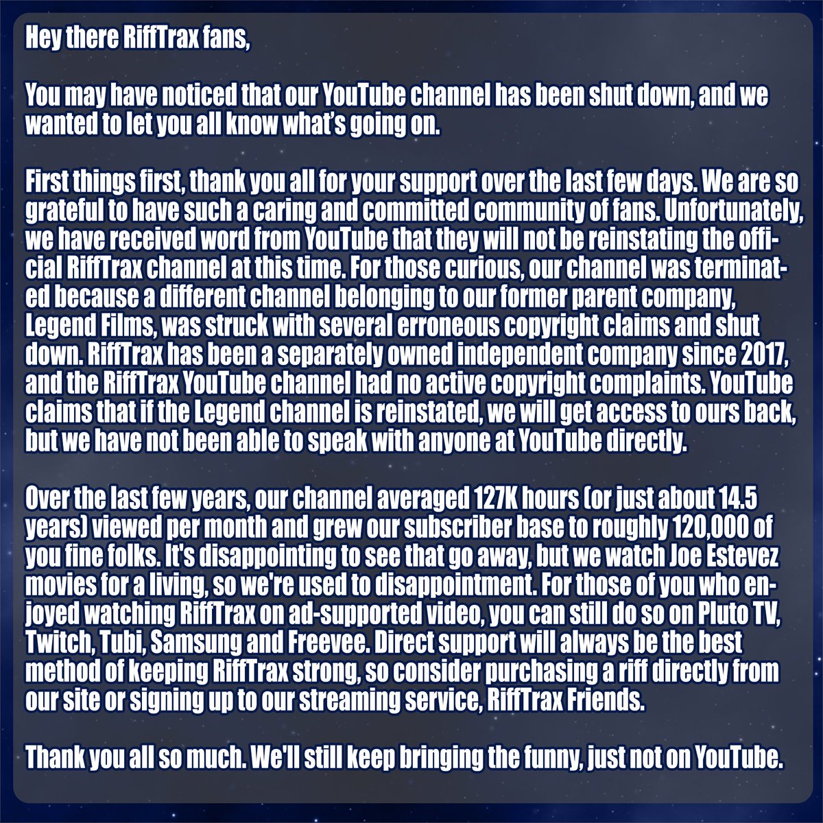 RiffTrax 🌽 tweet media