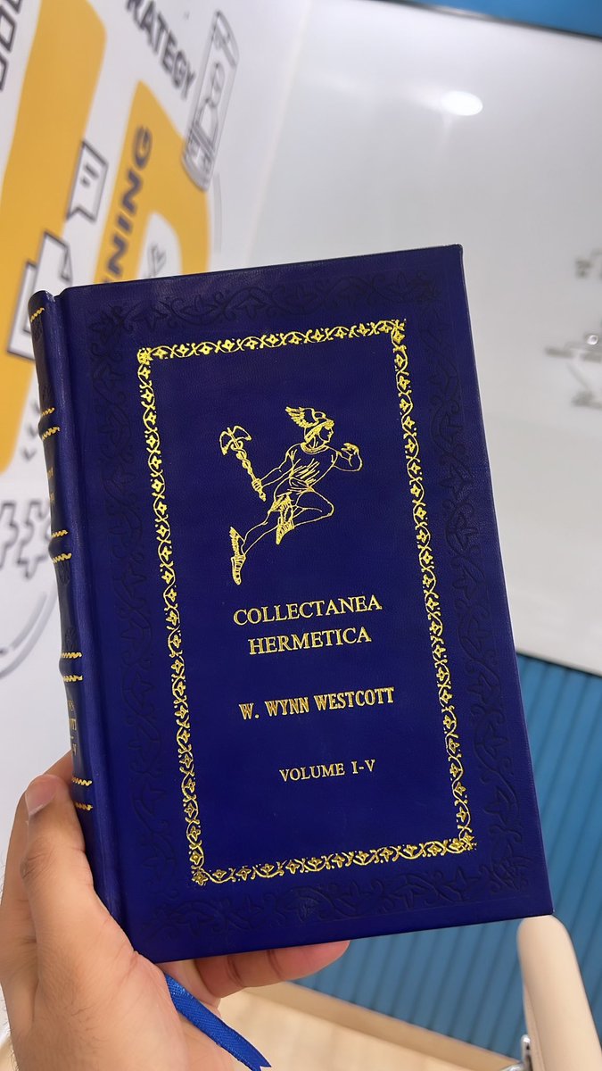 RareBiblio's tweet image. ✨ Presenting the #CollectaneaHermetica by #WWynnWestcott, a #collectors #edition from #Rare Biblio. Bound in luxurious #blue #leather with intricate gold embossing, this edition is a true work of art.