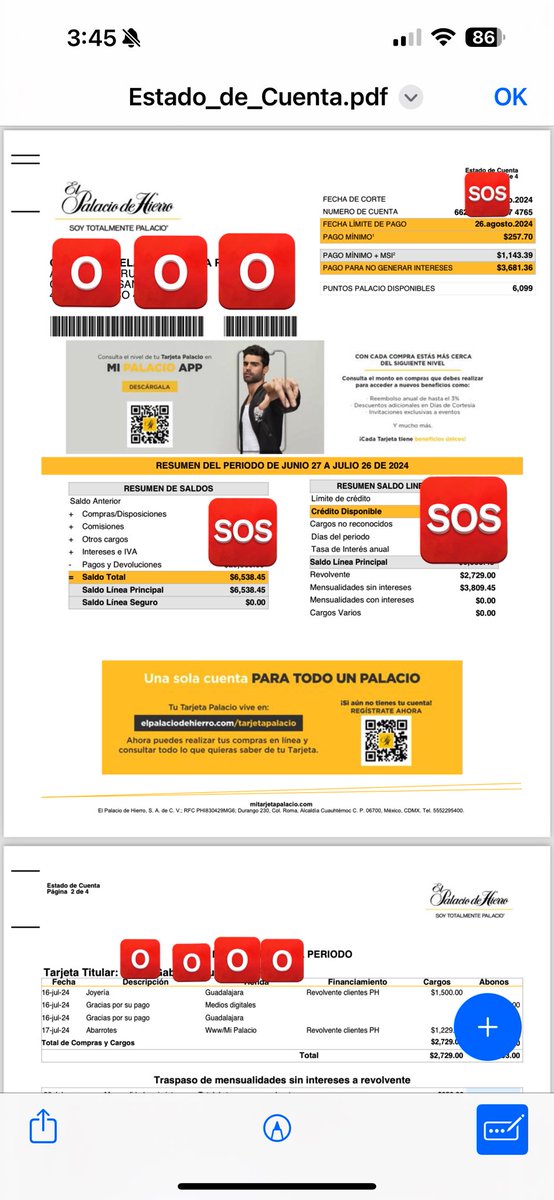 gemita_rr's tweet photo. @Profeco  @palaciohierro llevan más de un mes con mi dinero… el producto nunca me llegó y es fecha que no me hacen mi reembolso. Solo ponen miles de excusas y trabas. https://t.co/2kWcsDyA3v