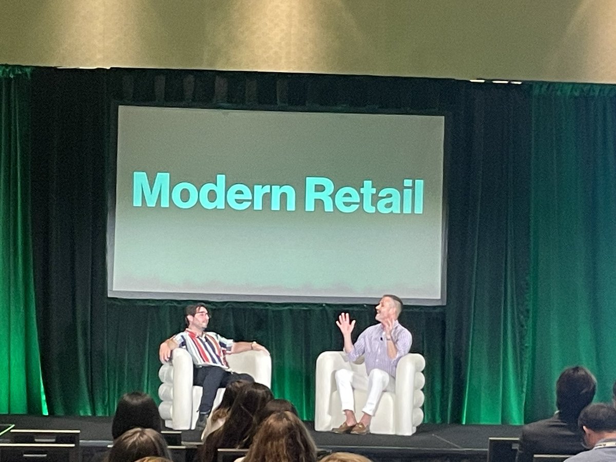 melissamdaniels's tweet photo. "It's not always fun but understanding what people think about you is so important," says Tailored Brands' Matt Repicky w/the reality check, on how to approach re-introducing your brand to customers. @modernretail #mrsummit https://t.co/JTao3BPTN7