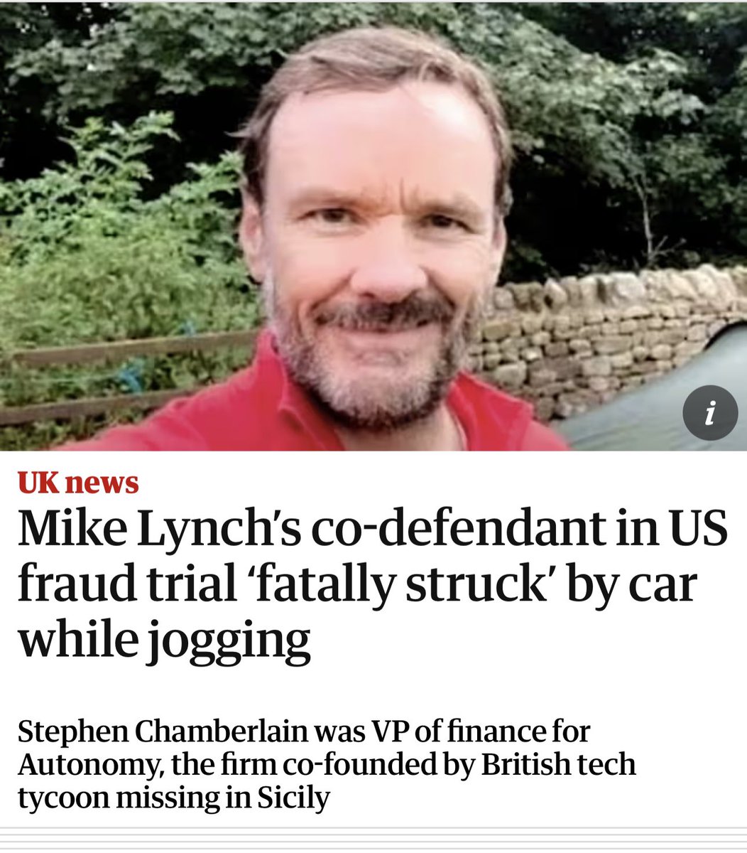 KlonnyPin_Gosch's tweet photo. Co-defendants in a multi-billion dollar fraud trial don’t just get hit by cars and vanish in a yachting wreck off the Sicilian coast a mere 36 hrs apart… 

That doesn’t just happen lmfao https://t.co/3fWasT79YI