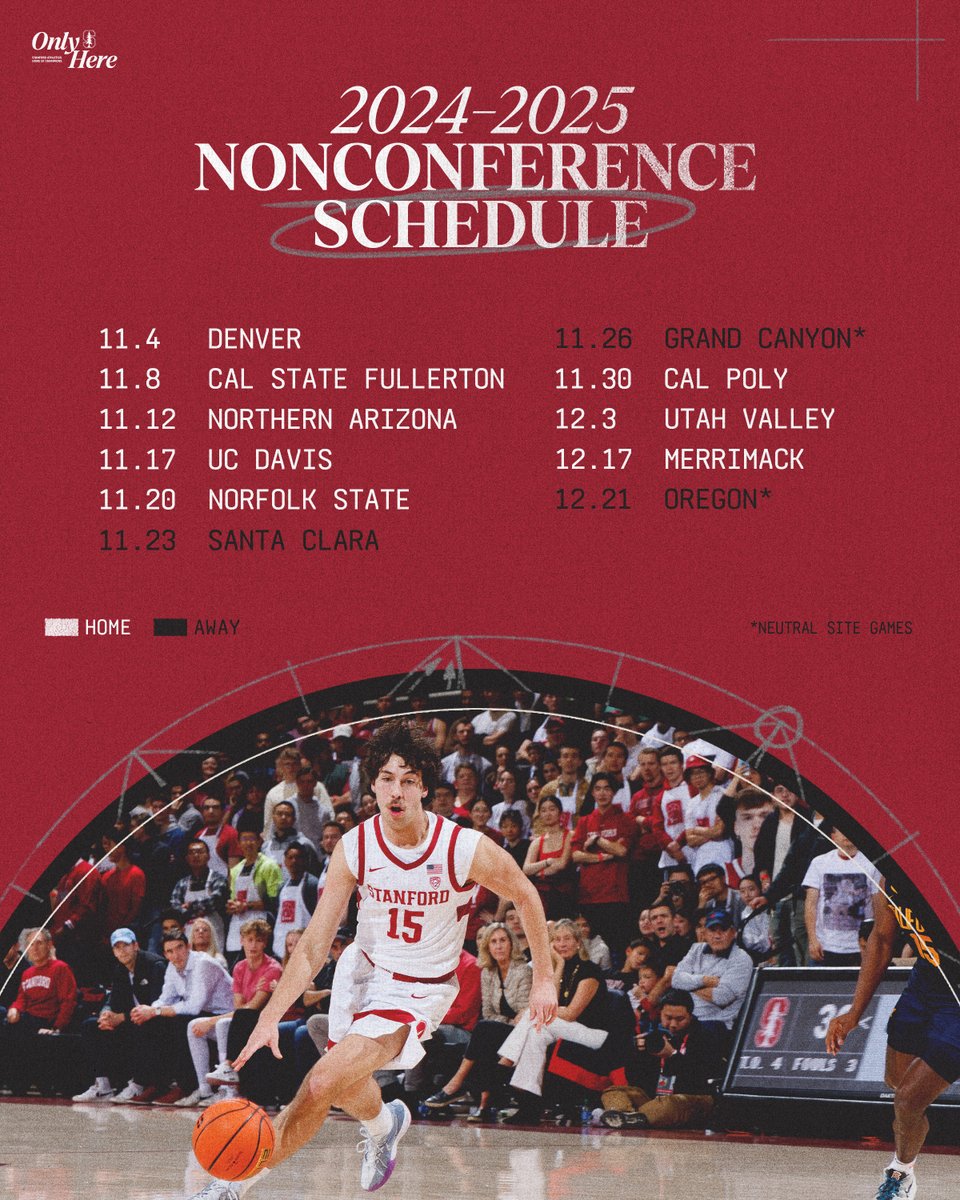 We can't wait to get started!

Our non-conference slate is headlined by 8⃣ matchups at Maples Pavilion.

🔗: stanford.io/4czFcrw #GoStanford