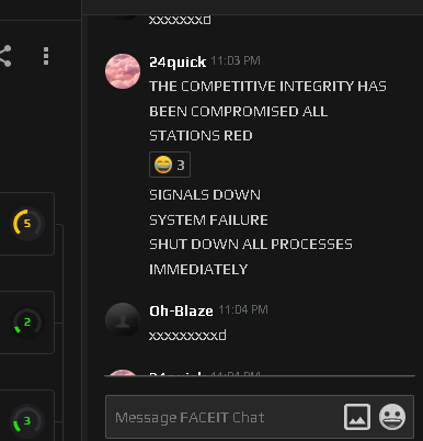 just beat faceit, Big dub today.
