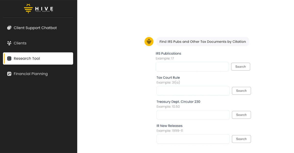 hivetatech's tweet photo. CPAs, Stop wasting hours sifting through tax codes! Our user-friendly AI tool simplifies research &amp; streamlines your workflow. Federal &amp; state tax info at an affordable price. Boost efficiency &amp; client satisfaction.

https://t.co/Q6FtBSFvYw https://t.co/P7Vhv9fZMd