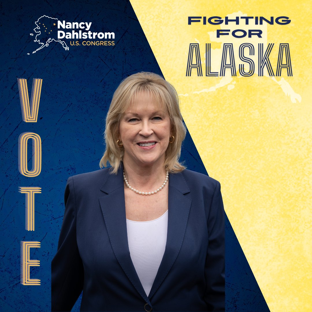 Nancy Dahlstrom (@nancyforalaska) on Twitter photo Alaska, I've always fought for you, and I plan to bring that fight to Washington. <a href="/realDonaldTrump/">Donald J. Trump</a> knows I can beat <a href="/MaryPeltola/">Mary Peltola</a>, that's why he endorsed me. Get out and vote tomorrow so we can Make America Great Again! #AKAL Alaska, I've always fought for you, and I plan to bring that fight to Washington. <a href="/realDonaldTrump/">Donald J. Trump</a> knows I can beat <a href="/MaryPeltola/">Mary Peltola</a>, that's why he endorsed me. Get out and vote tomorrow so we can Make America Great Again! #AKAL
