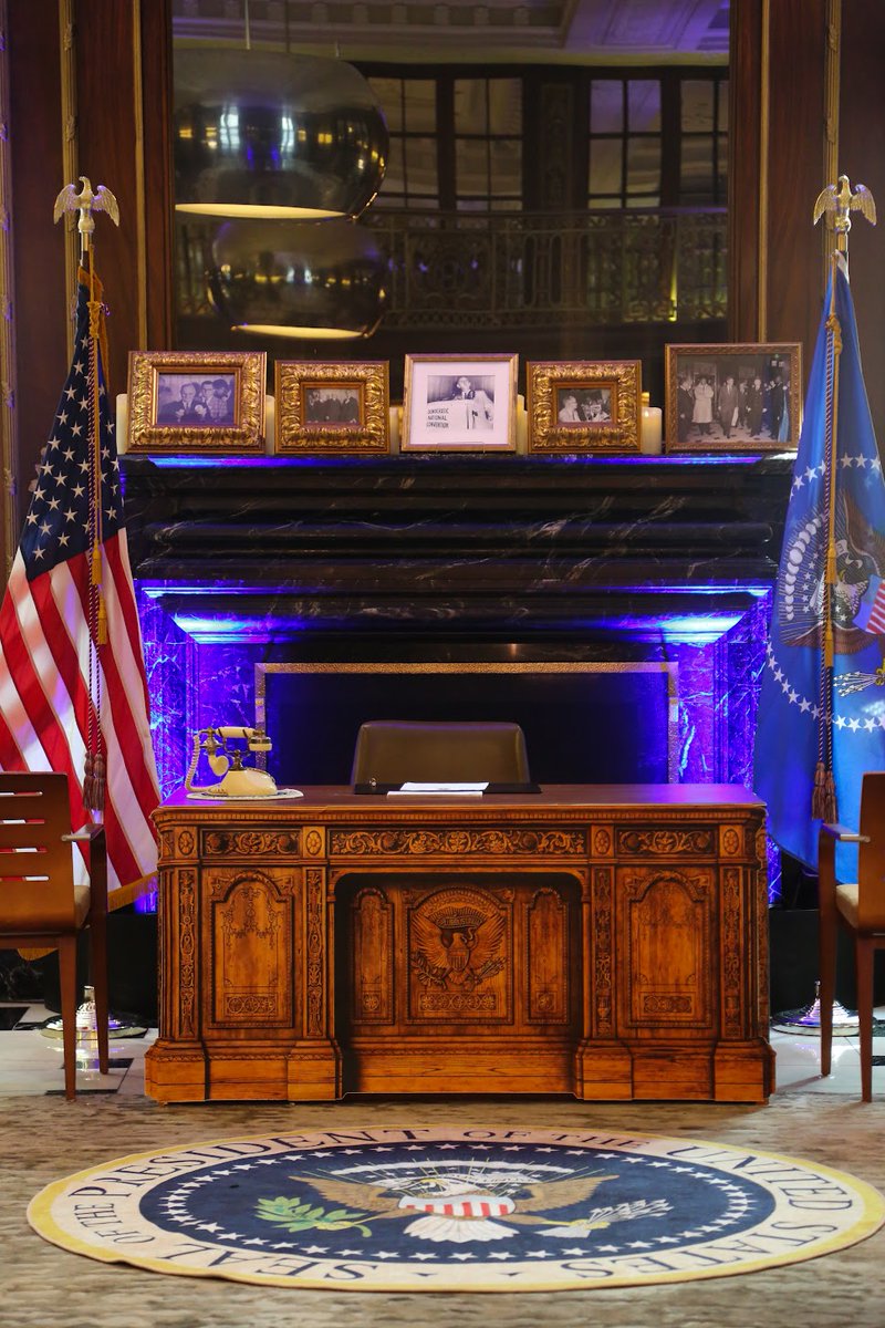 Celebrate the legacy of leadership in our Oval Office installation, open this week only in the lobby. Take your picture and pen a letter to our elected officials.