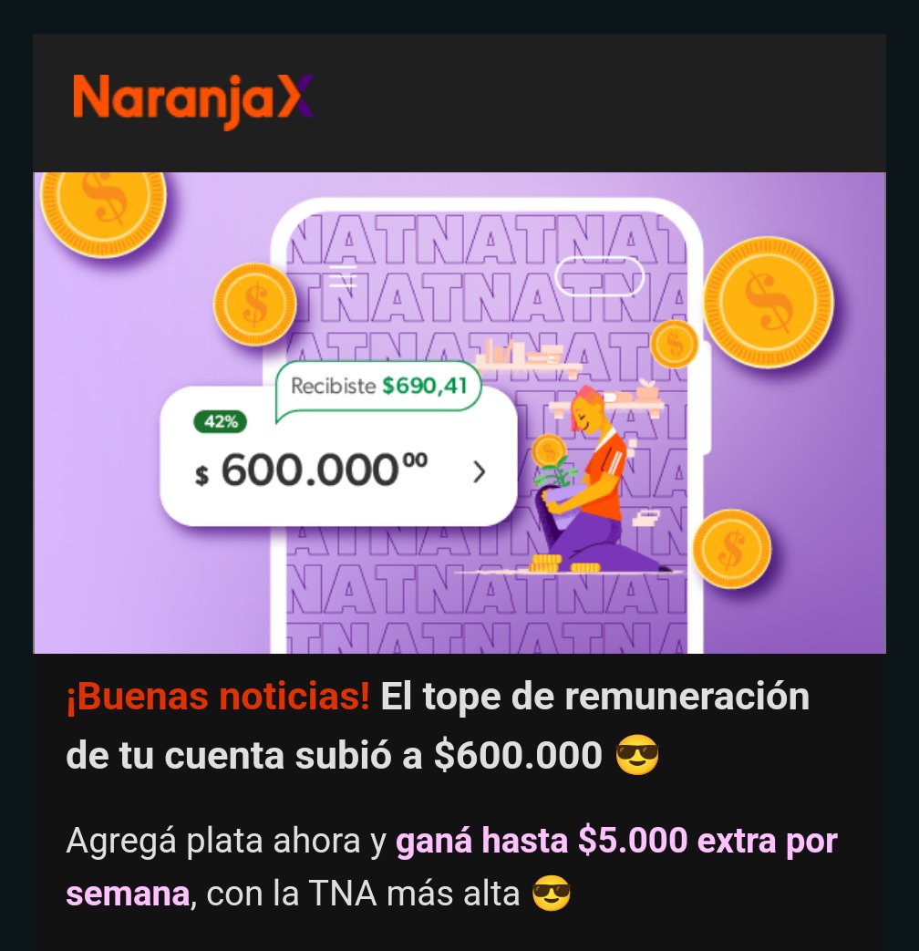 WhaleFaker's tweet photo. @pbarbieri @uala_arg @ualintec Pier, ya no es la mejor cuenta del país, NX lo tiene en 42% y subió el tope remunerado a 600k.

Copate con un aumento de tope para la banda. https://t.co/px32DAAIkC