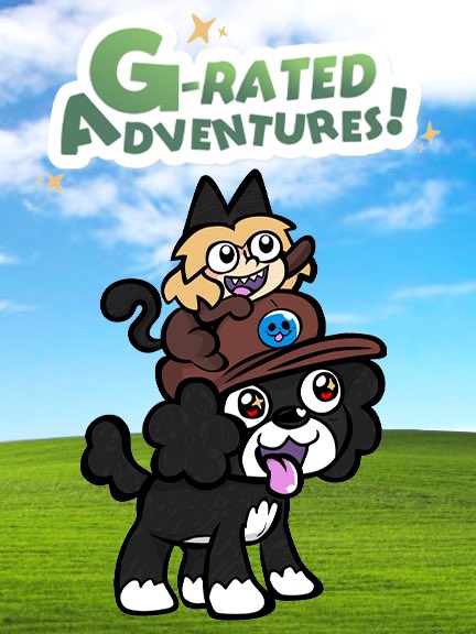 Today’s my birfday! Praise me!🎉

I have tradition of putting a recent thing I drew on my cake but this year I collabed with <a href="/samkalensky/">SamKalensky (Follow me elsewhere)</a> to make a picture based on an injoke of ours. I (the cat) did the original drawing, Sam (the dog) did the inks, colors and logo.