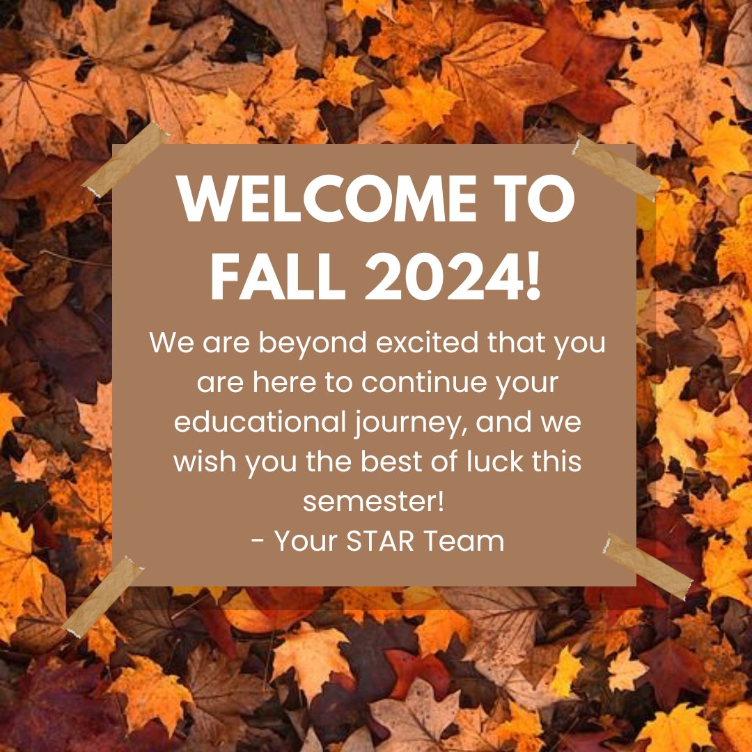 Welcome to Fall 2024 Olympians! We are thrilled to share this portion of your journey with you all, and we are constantly wishing you the best of luck. If you need any assistance, please feel free to stop by our office, and we will be more than happy to assist you.😄