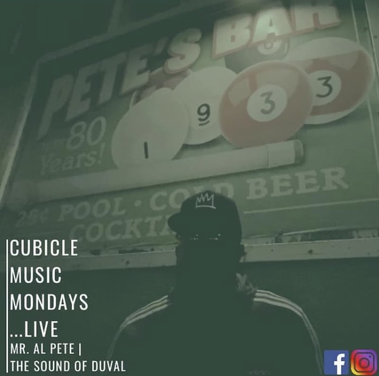 #cubiclemusicmonday….  Check out <a href="/mralpete/">Mr. Al Pete</a> at 8pm