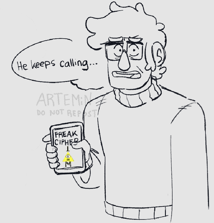 aarteminn's tweet photo. dude why havent you blocked his number #GravityFalls #Billford #BillCipher https://t.co/XvqM0iMTJc