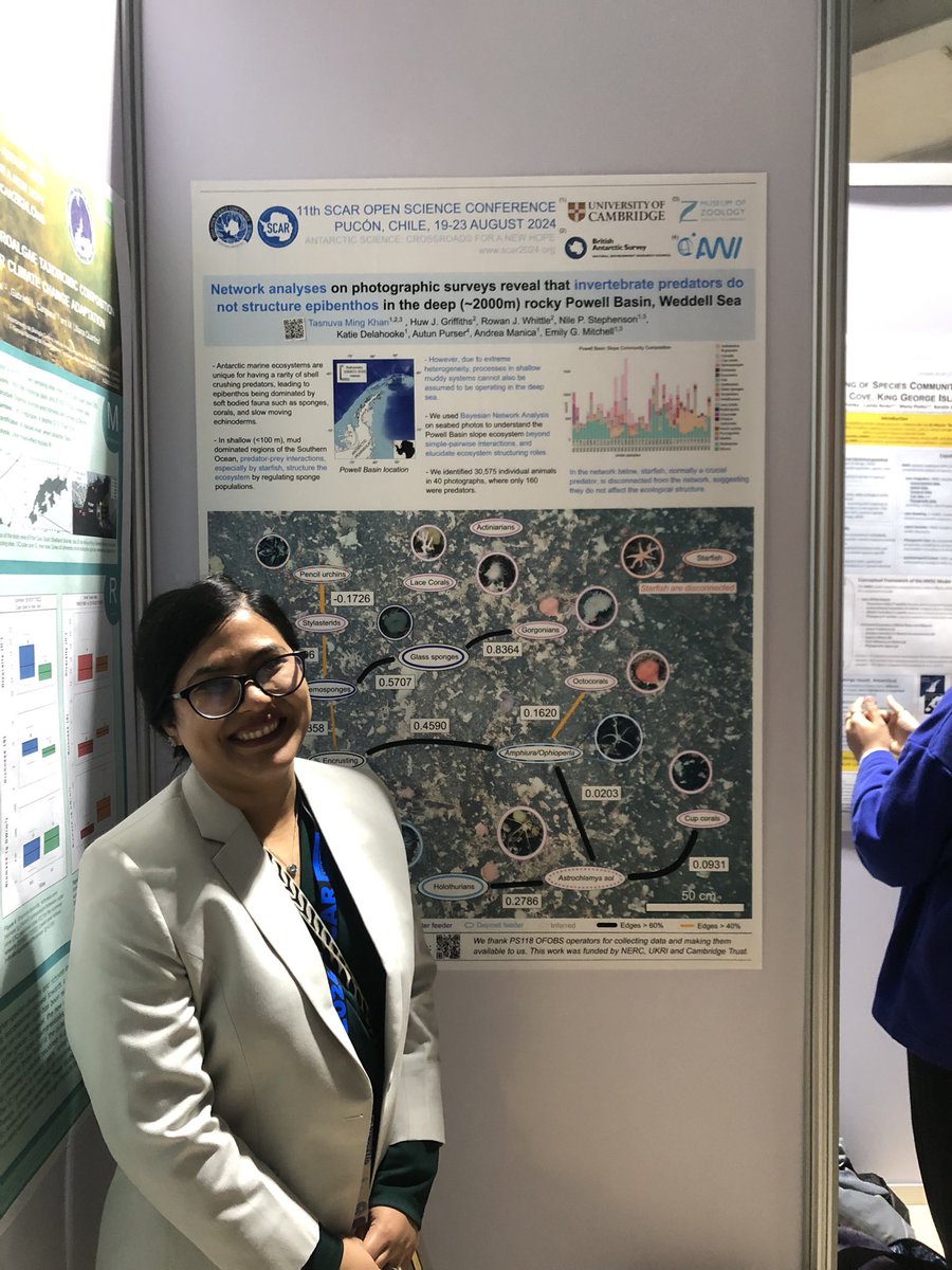 <a href="/Ming_tfk27/">Ming Khan</a>  great talk and poster in the #SCAR2024 underwater imagen and network analyses