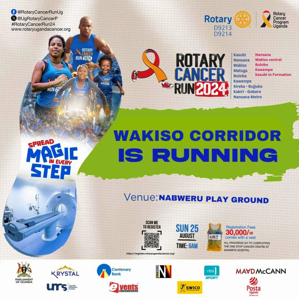 KasubiRotary's tweet photo. Wakiso corridor is Running | @UgRotaryCancerP
@RCBujuukoKireka @RC_wakiso @RCBuloba @RcNansana @RcNansanaMetro @rckawempe RC Matuga n' RC Kakiri-Gobero in formation | @RctWakiso @RctBuloba @RctKawempe @rctnansana n' Kasubi in formation
#CancerRun24
#AmasiroPost
#RCKasubi https://t.co/2J0W8a2QVO