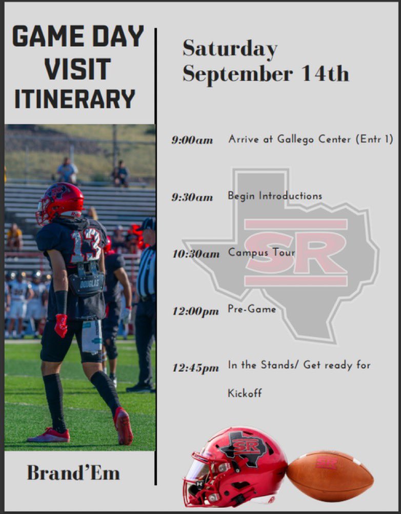 Thank you <a href="/SRSUFootball/">Sul Ross State University Football</a> for the invitation🔥 <a href="/coach_caruthers/">Coach Caruthers</a> <a href="/CoachHarmening/">Kurt Harmening</a>