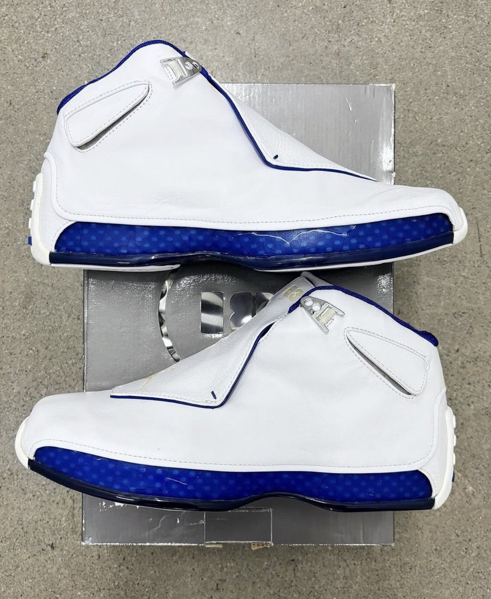 jordan 18s white blue