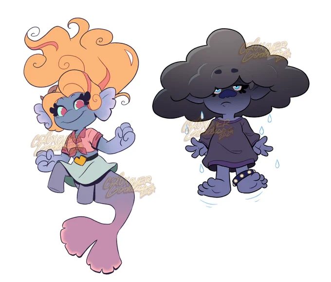 Troll Adoptable designs!Going for $30 each!Reply or DM me if you're interested #TROLLSTWT 