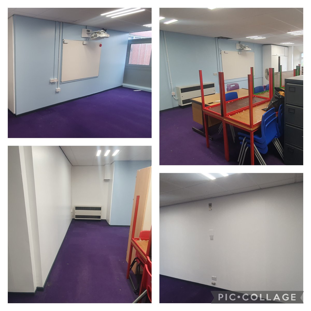 SuttonAcademy's tweet photo. We're pleased to see our languages classrooms will be looking smart when students and staff return in September. Redecoration works are progressing well around the academy! #standards #refurb #ourbuilding #thesuttonway https://t.co/S5NvSneeDa