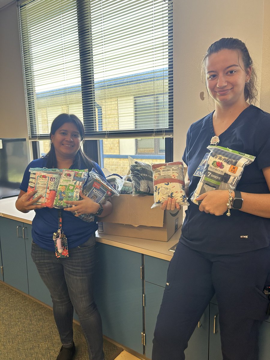 Our family hosted an underwear drive to benefit Title 1 school students.  Today we delivered 35 packages to <a href="/JHaleyBulldogs/">John Haley Elementary</a> <a href="/TamiqueAkins/">Tamique Akins</a> <a href="/AmarisBravo1/">Amaris Bravo</a>
