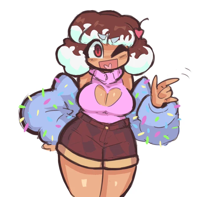 Sketch Comm for the awesome  of their OC Sundae! 