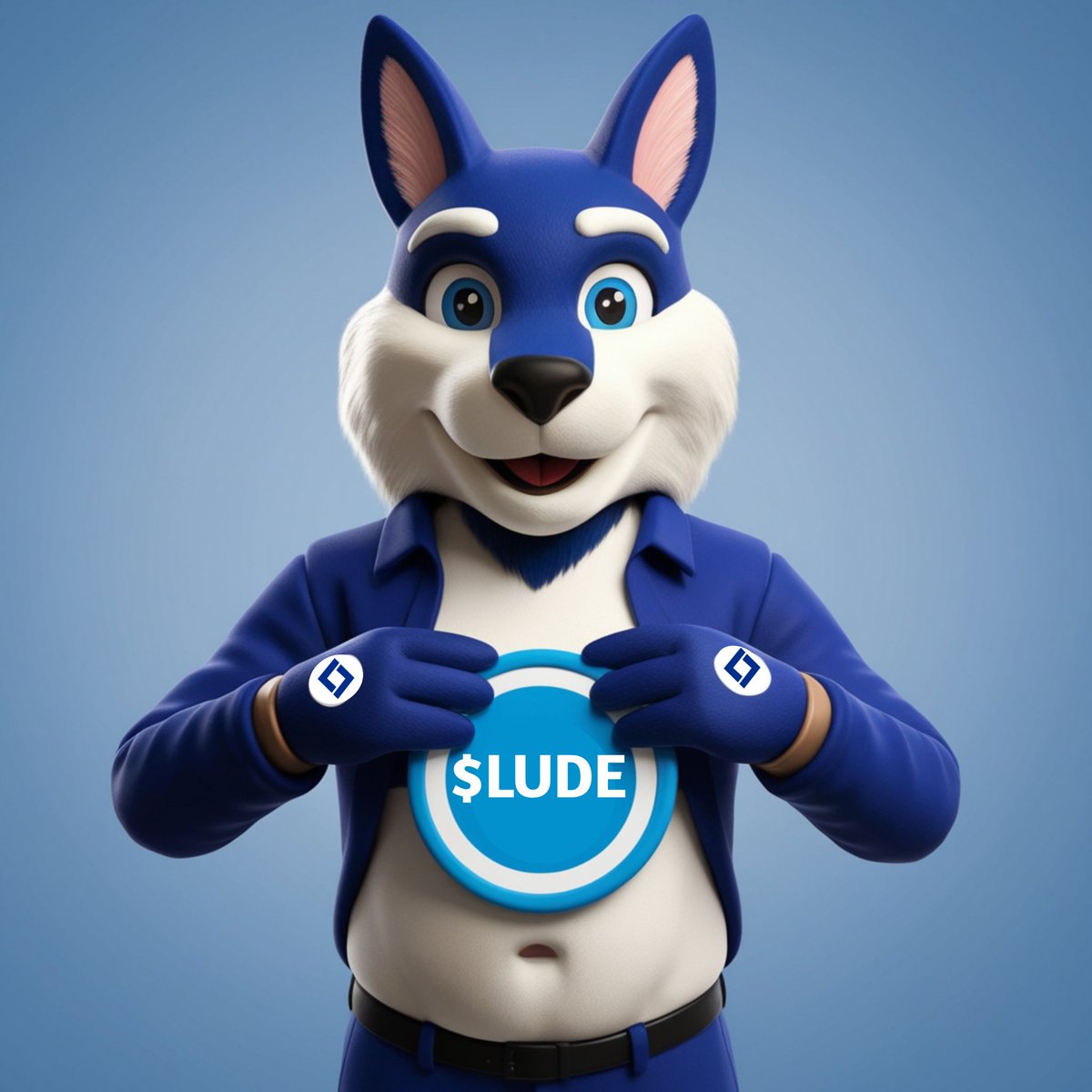 ludelink's tweet photo. Meet Wolfo, our fearless mascot! 🐺 What’s Wolfo thinking about today? Drop your guesses in the comments! #LudeLink #MemeWolf https://t.co/fqsyz5vfFf