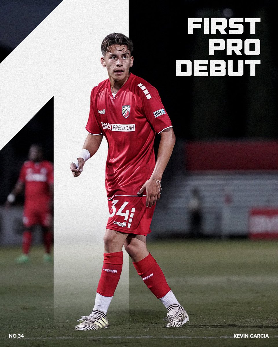 fuego_futbol's tweet photo. 👏🏼 Big congrats to Kevin Garcia on his first professional debut and start with Fuego FC this past Friday! 🔥⚽️

#SomosFuego https://t.co/ZdaaSJP5Hm