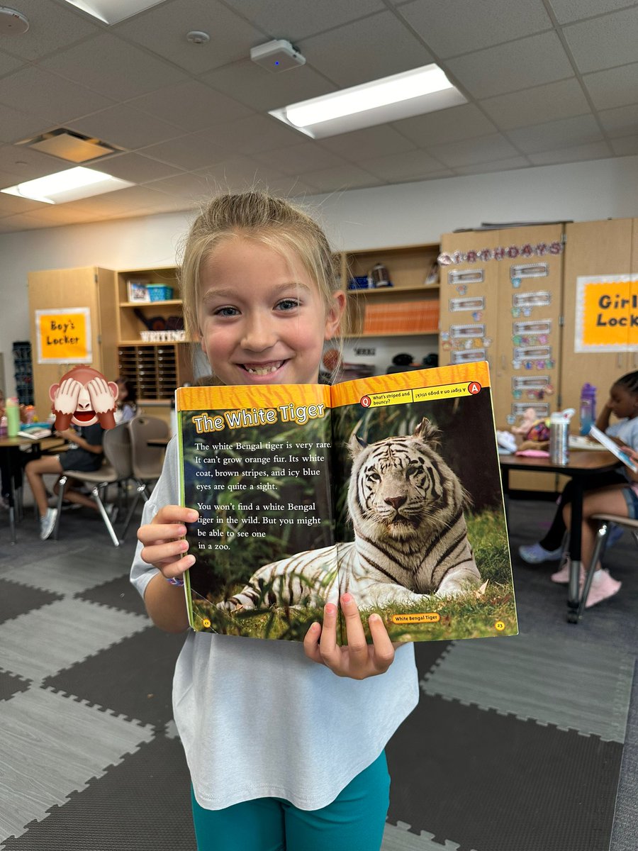 A bengal found a bengal during independent reading! #bengalpride