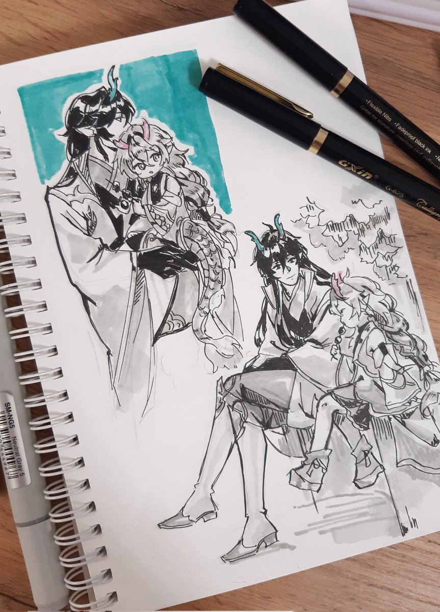 Sketchbook test #hsr #danfeng  #丹恒 #bailu