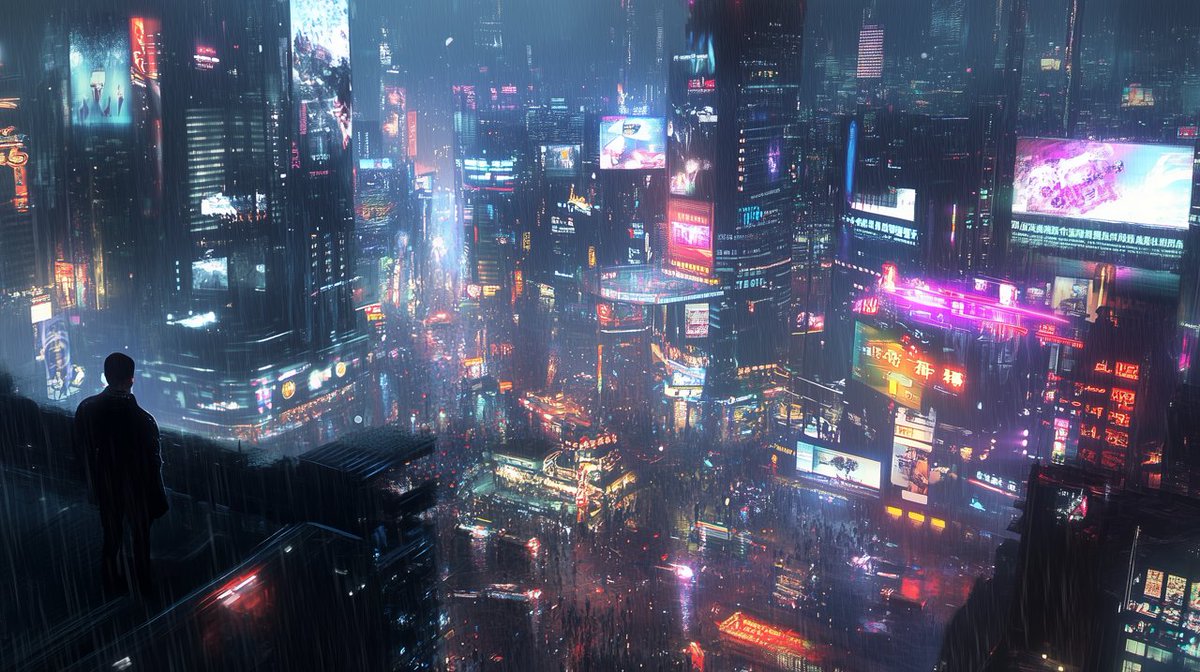 scificadre's tweet photo. Dive into the neon-lit streets of a #FuturisticCity where technology and humanity blend in a #Cyberpunk symphony of lights and shadows.

#Cyberpunk #FuturisticCity #Neon #SciFi #Dystopia #Cityscape #DigitalArt #HighTech #UrbanSciFi #BladeRunnerVibes #TechArt #CyberWorld https://t.co/h1N73dKbb3