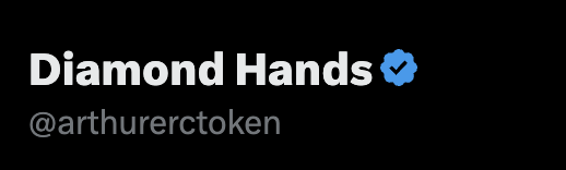 Blue check secured. Arthur’s grip just got verified