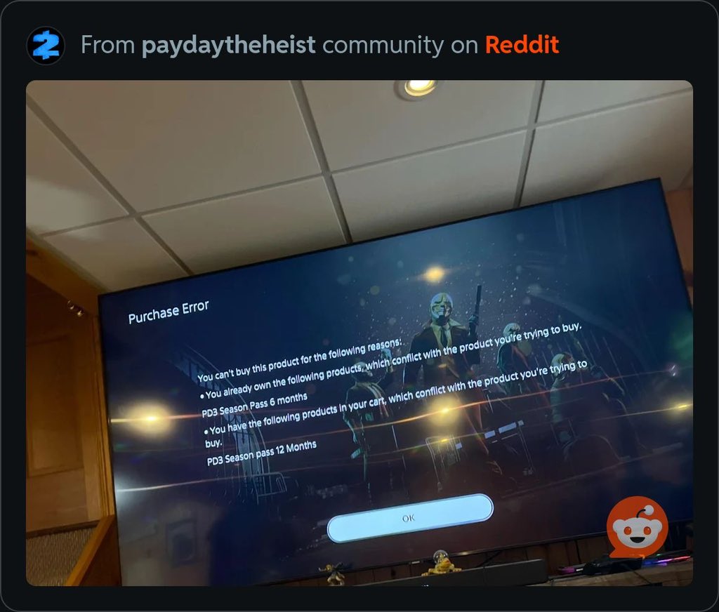 J_Nation_D's tweet photo. @PAYDAYGame Can’t upgrade can you help! https://t.co/uIbzTOiUVJ
