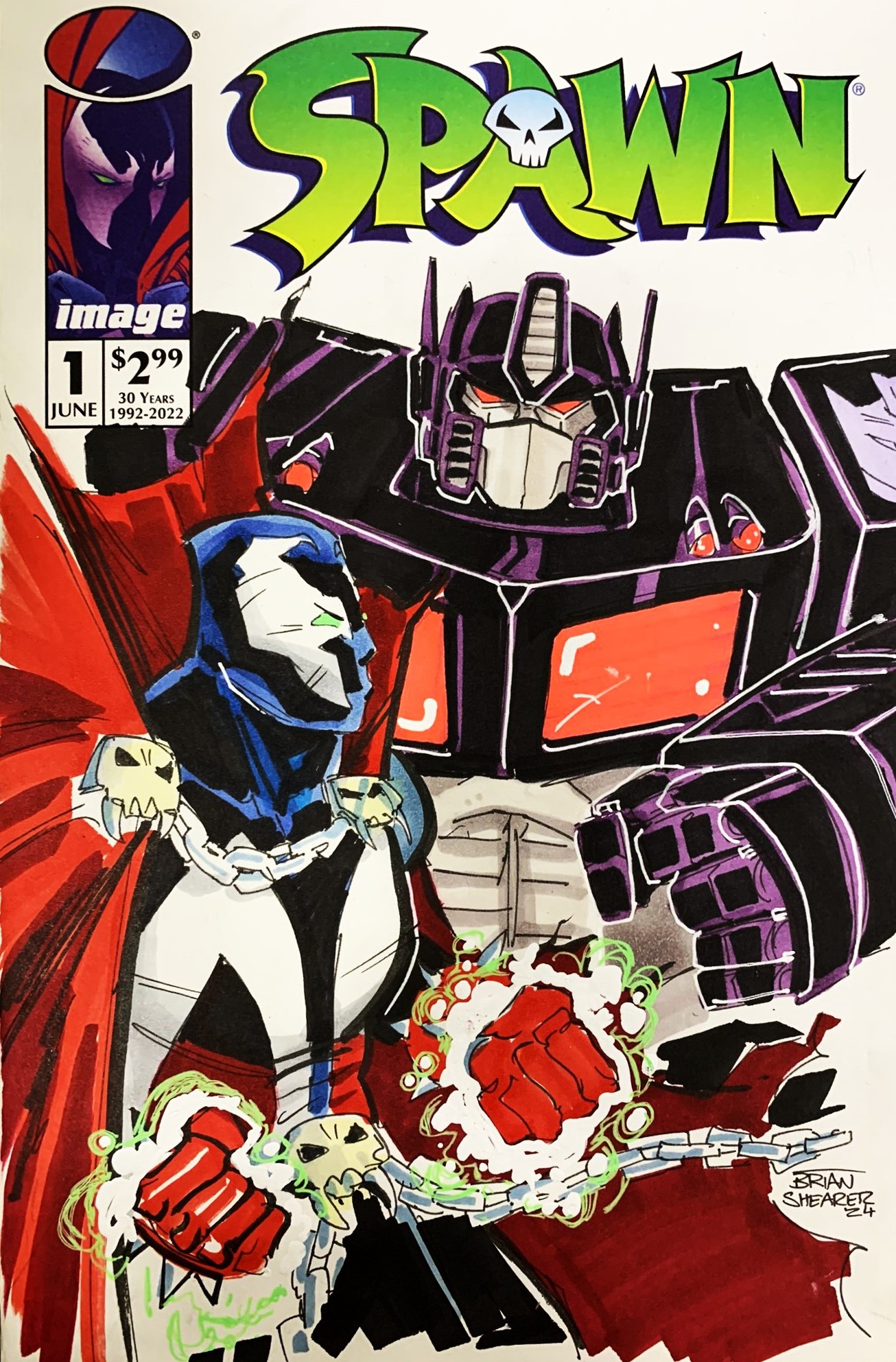 SPAWN ポスター Spawn: 20th Anniversary Poster #4 (of 4) | Image Comics