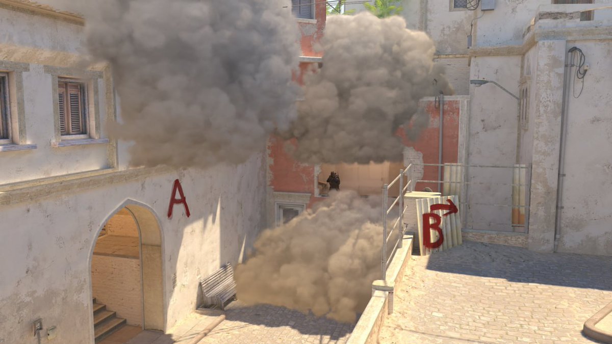 CS2News_EN's tweet photo. A typical round on Mirage after the jumpthrow bind was banned. https://t.co/ZJYLPC0m7y