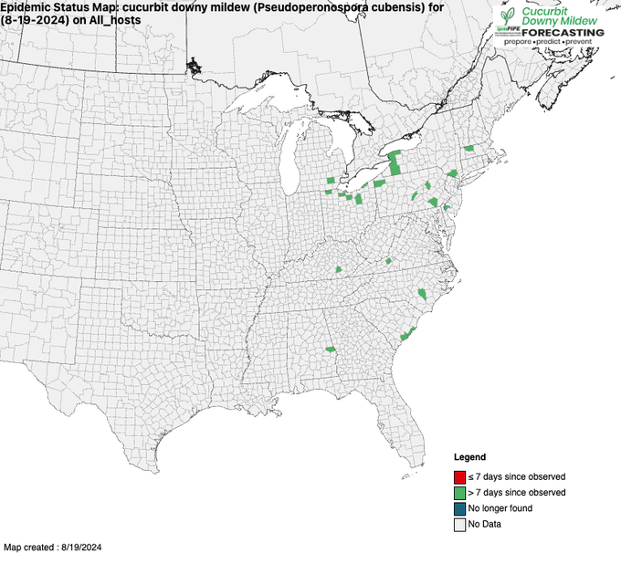 Map of CDM outbreaks by county in the US
