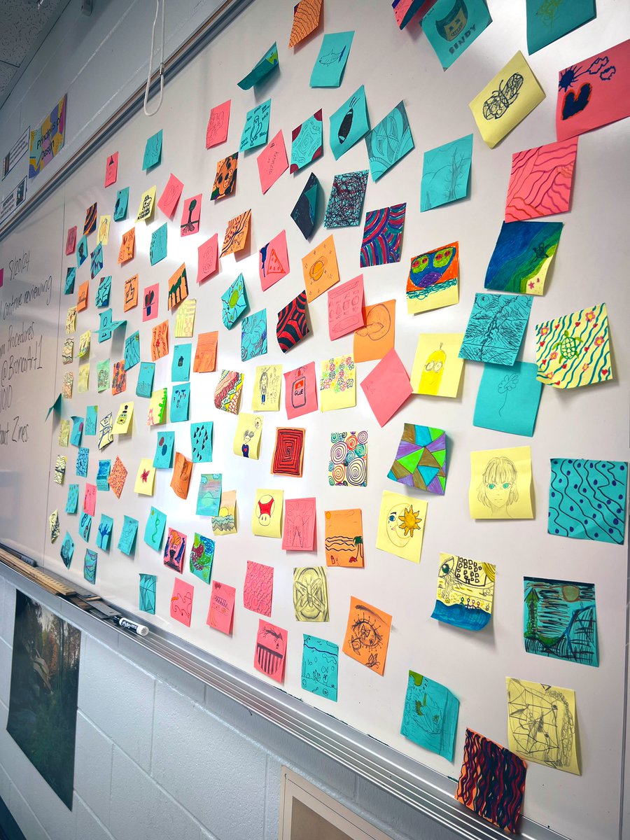 Day 1 ✅
Today my Art 1 HS artists had their first ever Mini Art Show <a href="/NISDBrandeis/">Brandeis High School</a>. This was a great opportunity for students to understand expectations of how to manage their time by working till the bell, participating, and getting their first artwork out of the way!