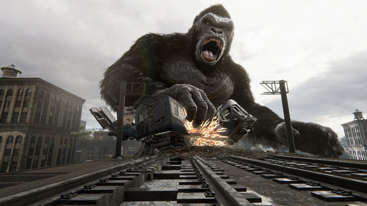 「映画「ゴジラvsコング」後の世界で怪獣同士の戦いに巻き込まれるアクションADV『」|⚡Game*Spark⚡のイラスト