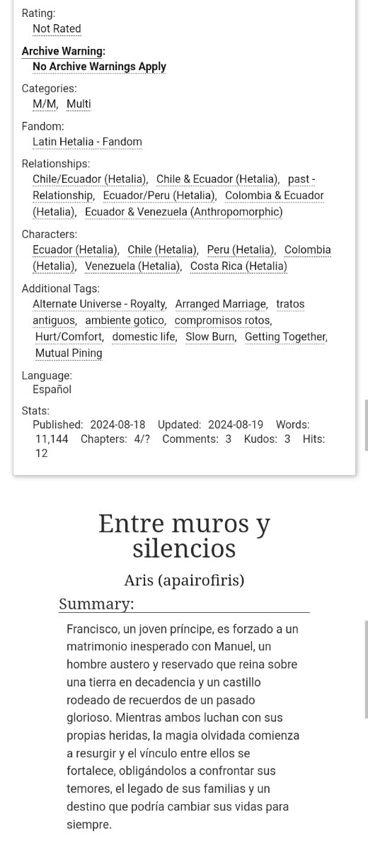 ApairofiriStuff's tweet photo. Quedaba poquito por terminar, así que aquí les dejo la Parte 3 de este fic que estaba haciendo para el finde #ecuchi #latinhetalia #lhecuador #lhchile (links abajo) https://t.co/CNRz1vPNWQ