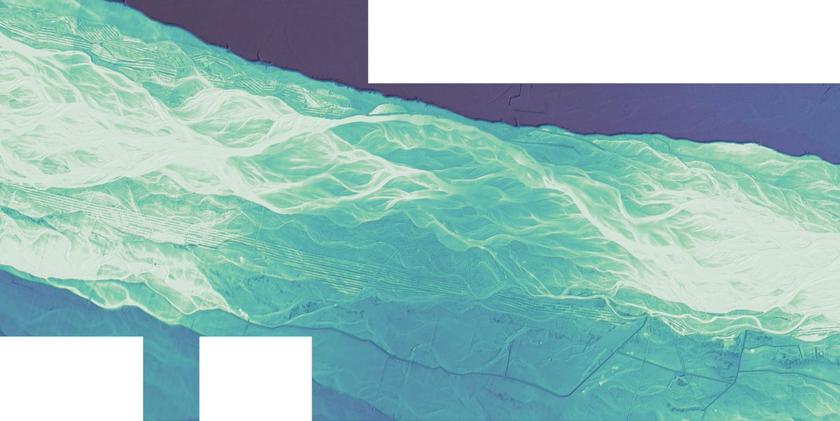 The #python package #RiverREM was a big help in making this Relative Elevation Model of the Waimakariri River. It's not only quicker, but reproducible and scalable too. 
isaacbain.com/posts/rem/