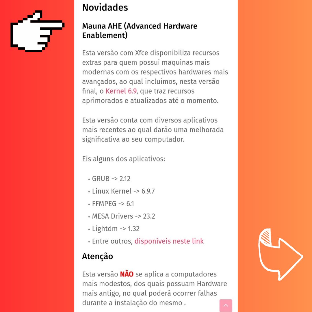 felippehdlinux's tweet image. Lançado o Mauna Linux 24.3 (anteriormente chamado Amarok Linux) distro 🇧🇷 base Debian: maunalinux.top
Notas de lançamento:
magazine.maunalinux.top/2024/08/mauna-…
#MaunaLinux #Debian #Linux