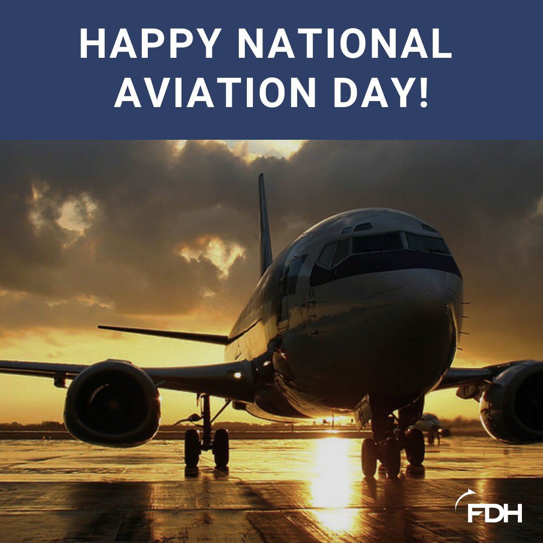 Happy National Aviation Day! Join us in honoring the passion and dedication of everyone in the aviation industry, from the pilots and engineers to the ground crews and countless others who keep our skies safe.

#NationalAviationDay
