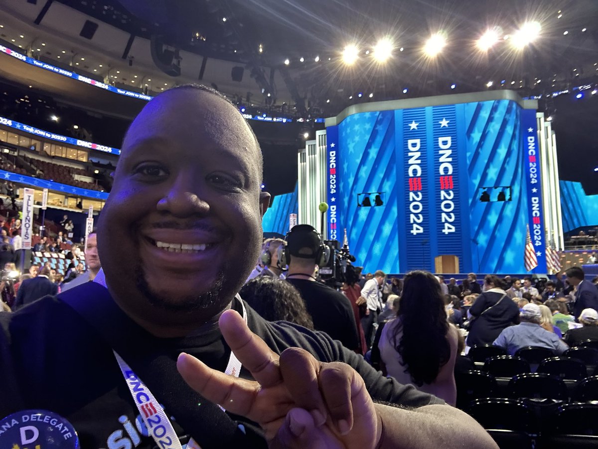 The <a href="/DemConvention/">2024 Democratic National Convention</a> is officially underway!! I’m honored to be part of this historic moment and representing my great state of Indiana! #DNC #HoosiersForHarris #Chicago #Democrats #WhenWeFightWeWin