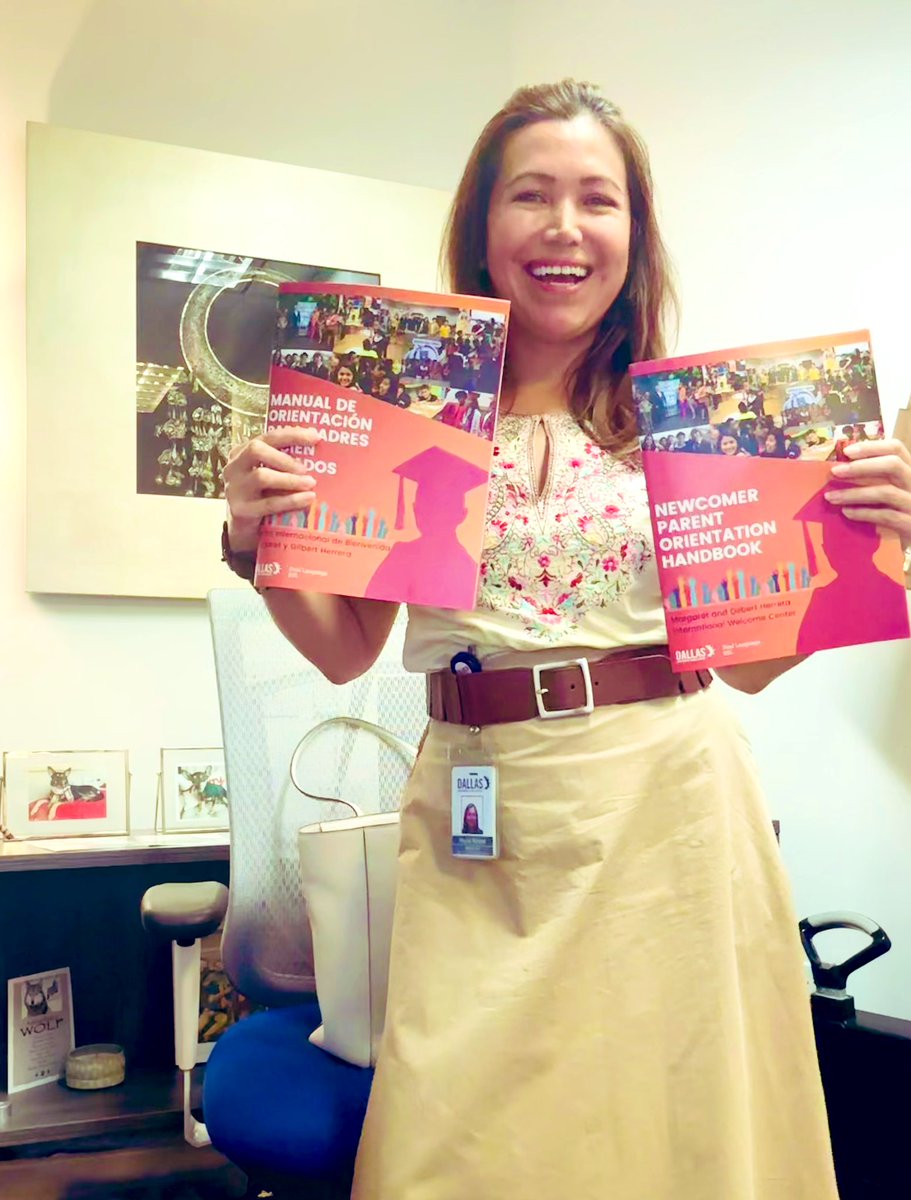 MayraDallasISD's tweet photo. A great deal of time &amp; love goes into ensuring our Newcomer Parent Handbook is packed with useful information for our newly arrived to the country families, and we’re delighted to hear how grateful they are in receiving such a valuable resource. #DISDPROUD https://t.co/gp80dgtbL9