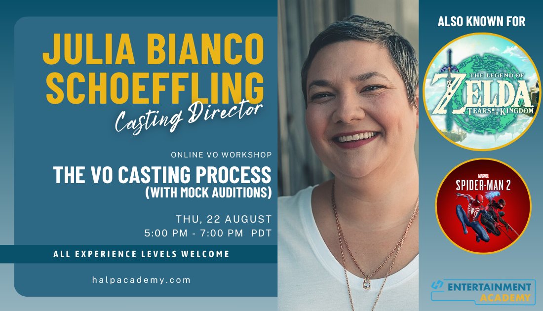 The Halp Network (@thehalpnetwork) on Twitter photo We're bringing it back by popular demand!
Don't miss out on <a href="/juliabscasting/">JuliaBS Casting ✨</a>'s workshop, The VO Casting Process.
You'll get to submit mock auditions and find out how your performance compares to the rest and what you need to stand out! We're bringing it back by popular demand!
Don't miss out on <a href="/juliabscasting/">JuliaBS Casting ✨</a>'s workshop, The VO Casting Process.
You'll get to submit mock auditions and find out how your performance compares to the rest and what you need to stand out!