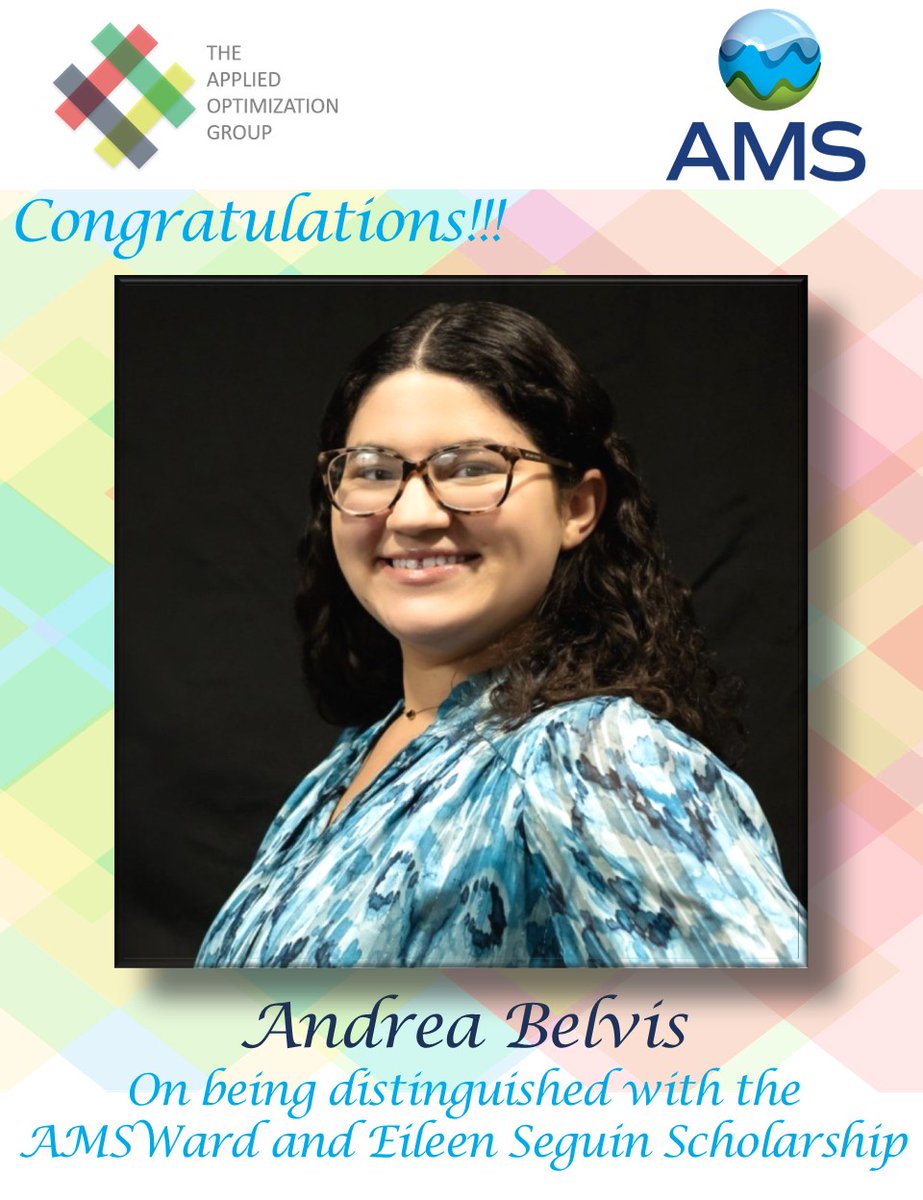 AppliedOptUPRM's tweet image. Congratulations, Andrea!!! Proud of you!!!
#aogachievers #UPRM #AMS #Meteorology #Scholarships