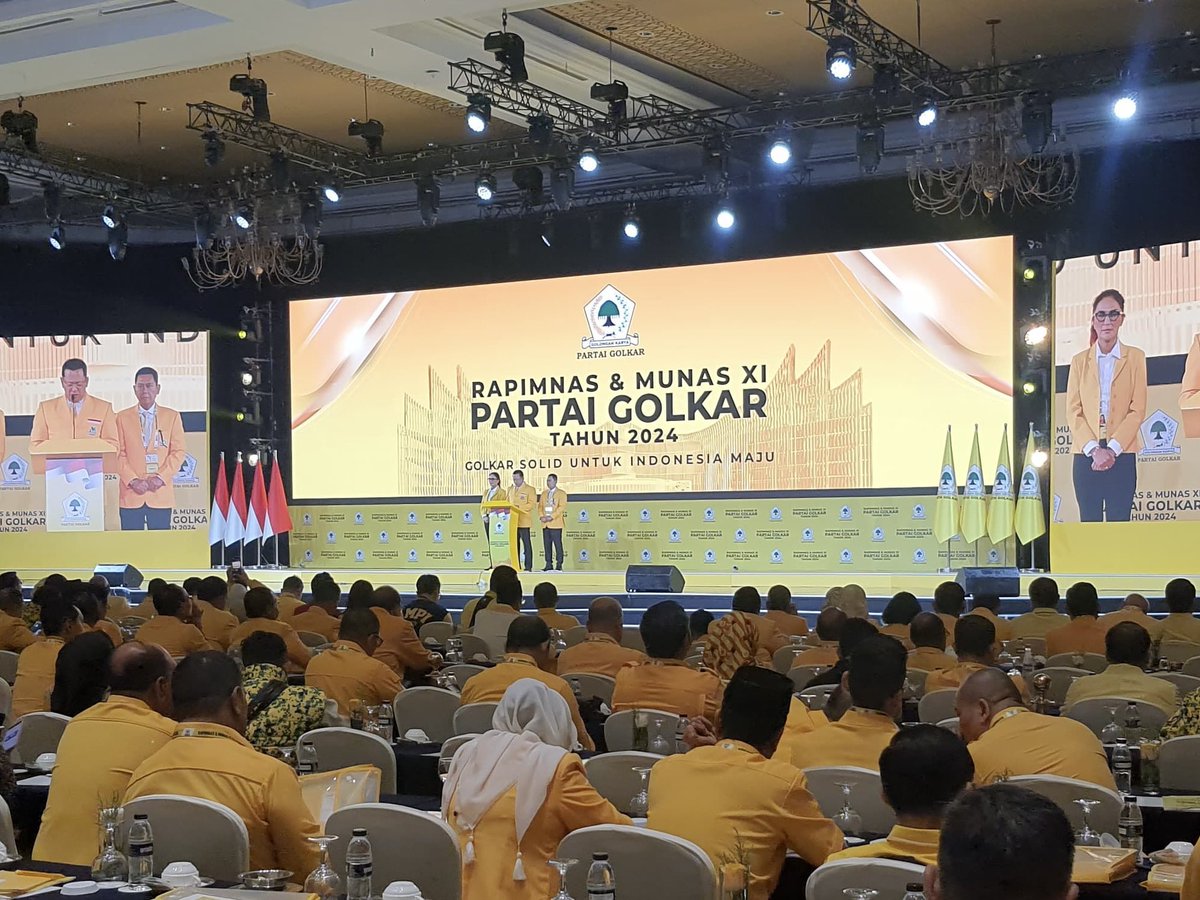 roan_gylberth's tweet photo. Akhirnya mulai rangkaian Rapimnas &amp; Munas XI Partai Golkar Tahun 2024.

Golkar Solid Untuk Indonesia Maju! https://t.co/sWsAJlW2hQ
