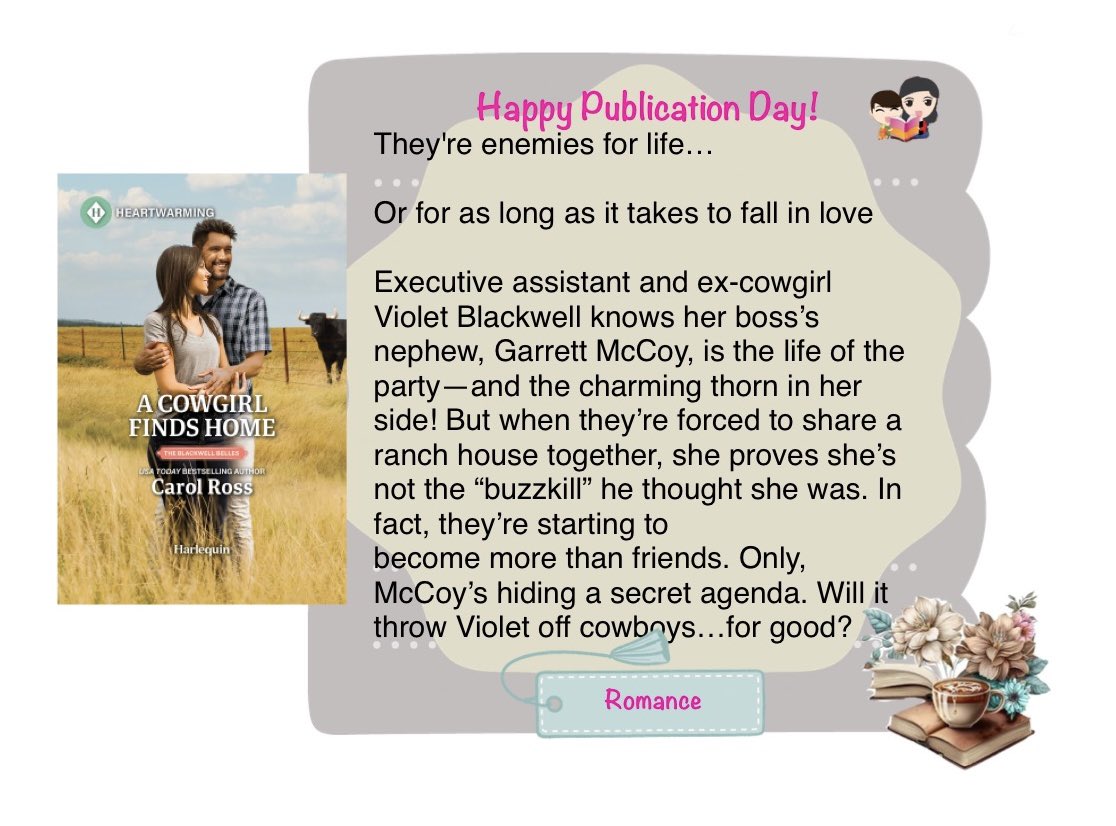 hsiau_wei's tweet image. Happy Publication Day!

#RoadTripRivalry #NetGalley. #LastMission  #FallingforHerForbiddenBodyguard #ACowgirlFindsHome @_CarolRoss @monashroffwrite