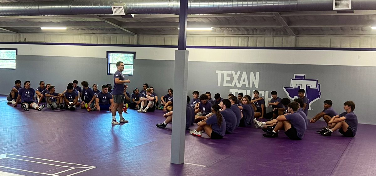 First official practice/breaking in the new facility. A group of trailblazers and visionaries. #GiddyUp