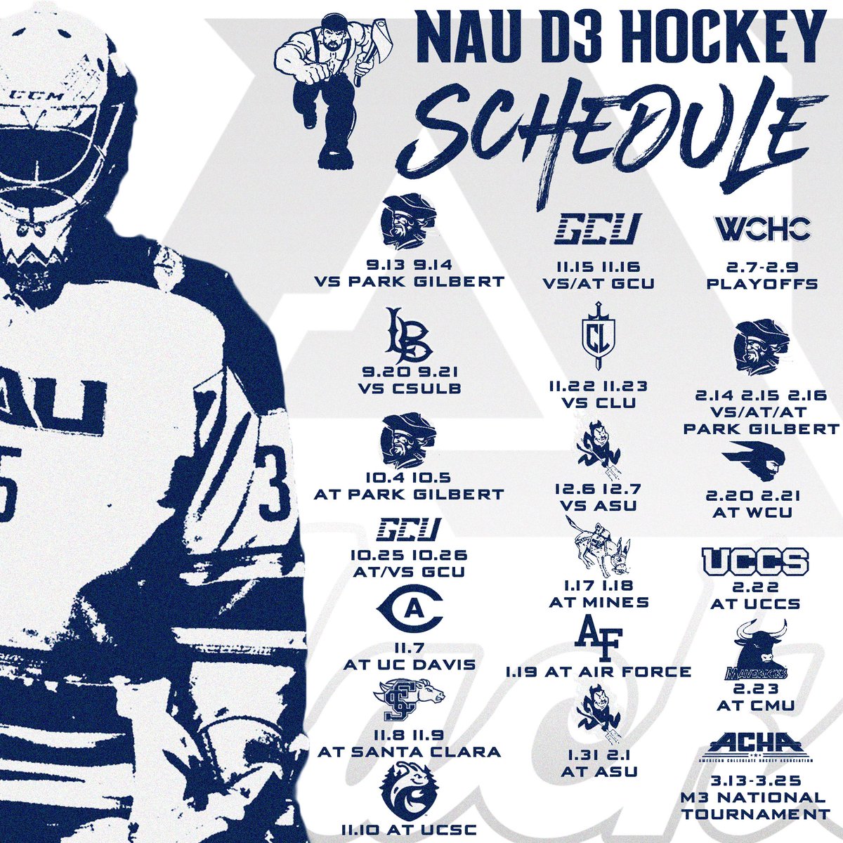 NAU Ice Hockey D3 tweet media