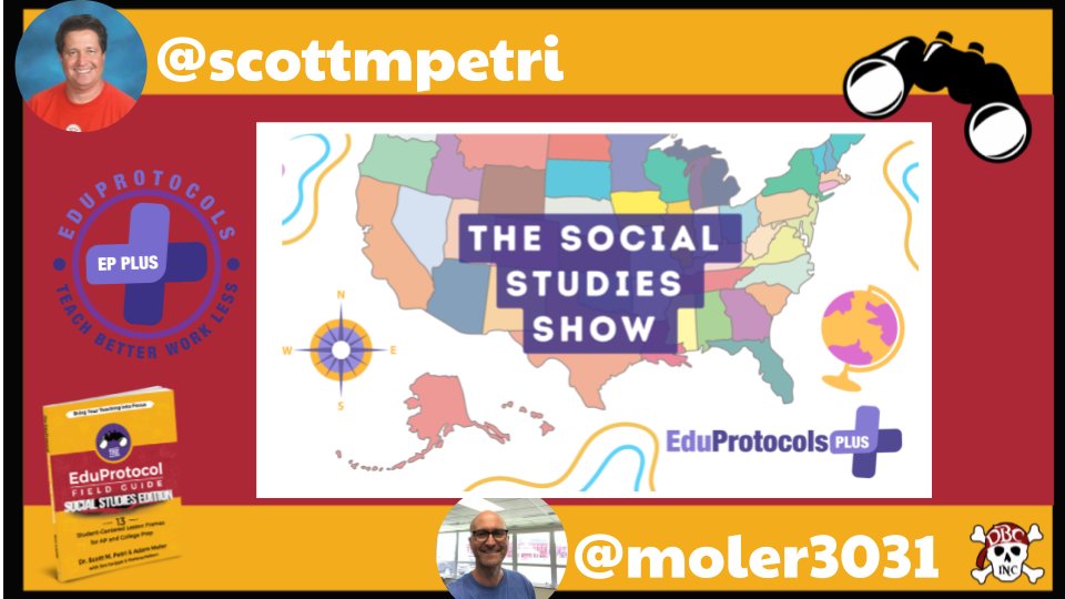 Join me &amp; @moler3031 on The Social Studies Show this Thursday, August 22 at 9pm ET/6pm PT to talk about Smart Starting #EduProtocols with #SocialStudies content. Chat w/ us on <a href="/eduprotocols/">@EduProtocols</a> + eduprotocolsplus.com #sschat #engsschat #teachers #k12 #edchat