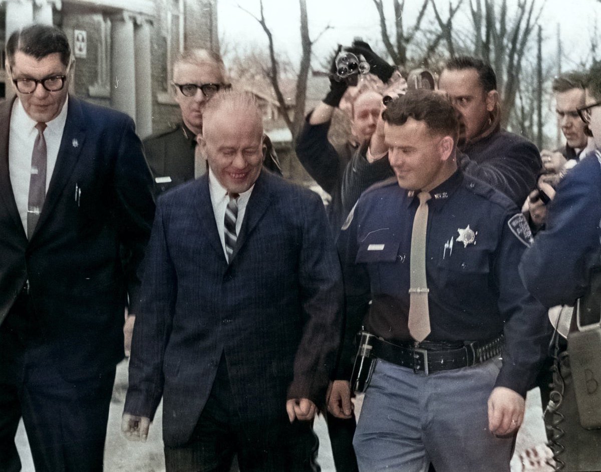 I colorized these photographs of Ed Gein for an upcoming episode and thought the results were too incredible not to share. It’s fascinating how these events have always been seen in black and white, but with advancements in technology, we’re able to see different dimensions of